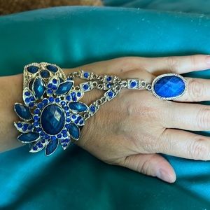 Beautiful bracelet with ring custom jewelry